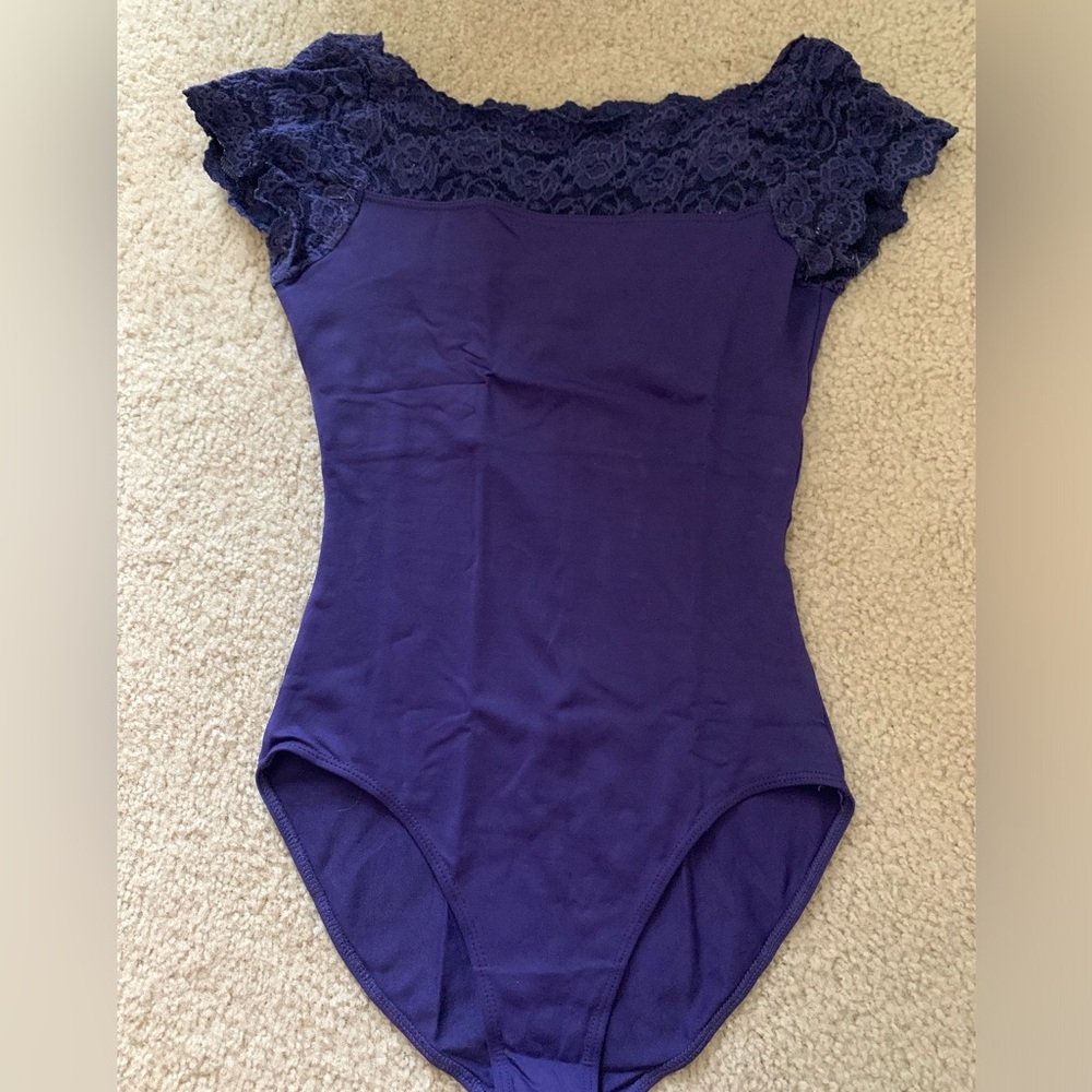 So Danca "Matilda" Cap Sleeve Lace Leotard